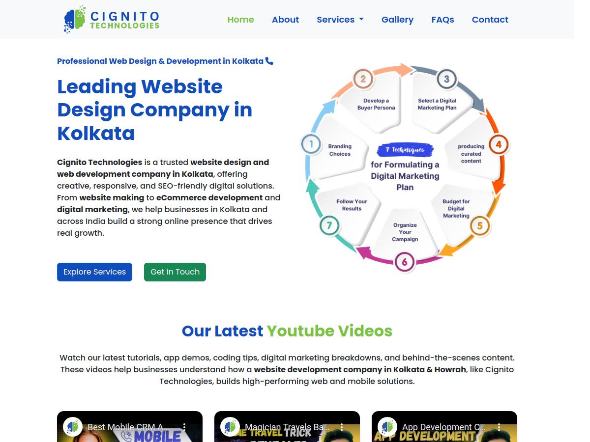 Cignito Technologies Digital Marketing Website