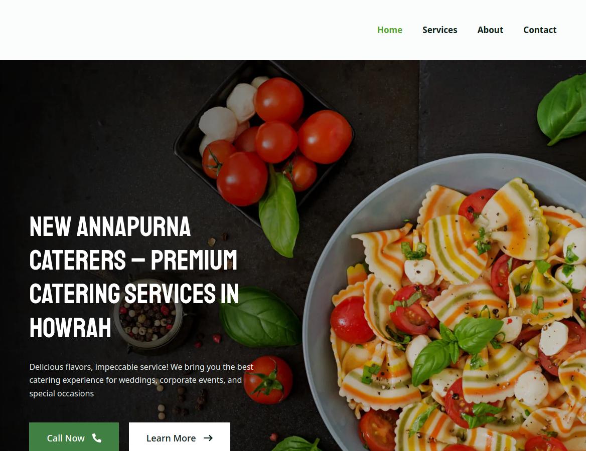 New Annapurna Caterers Website Development